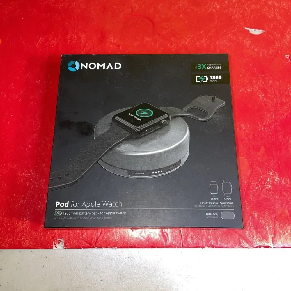 Nomad Pod Portable Charger Apple Watch Space Gray NOMAD POD-APPLE-SG-001